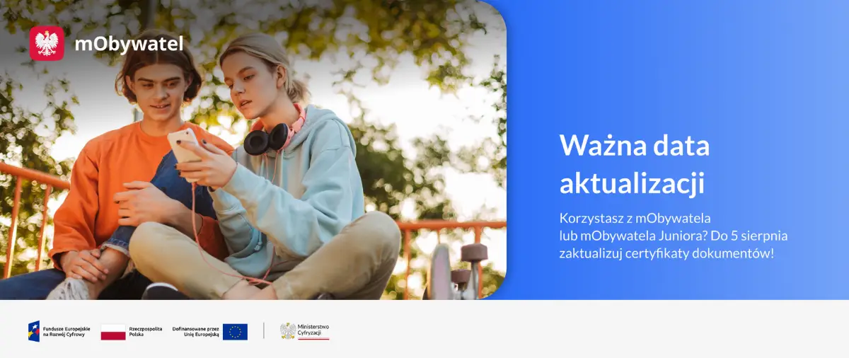 Użytkownicy mObywatela zobowiązani do aktualizacji certyfikatów do 5 sierpnia